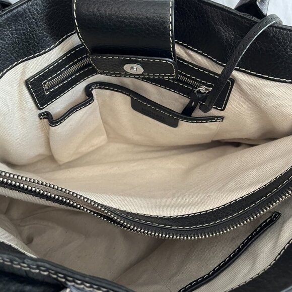 Michael Kors Black Pebble Leather Large Satchel - Picture 3 of 9